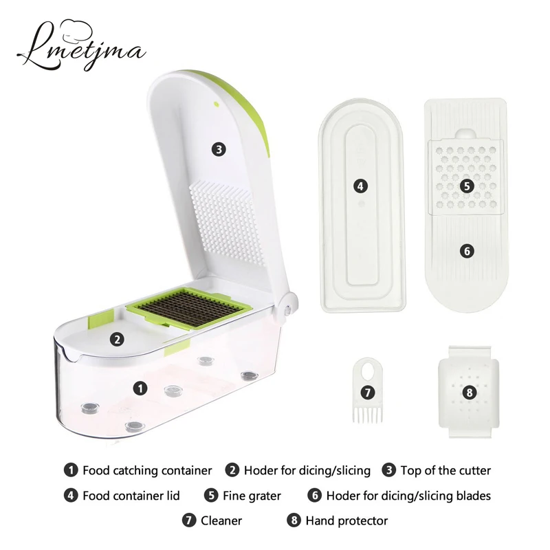 LMETJMA многофункциональная овощерезка из нержавеющей стали набор с овощерезкой в