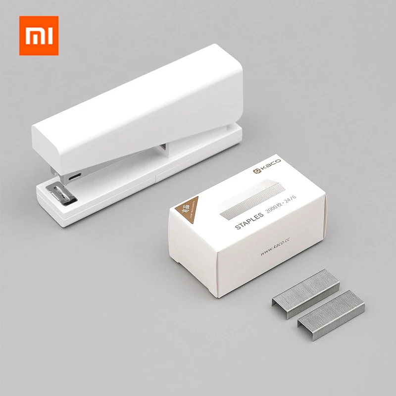Степлер Xiaomi Mijia Kaco LEMO 24/6 26/6 с 100 шт. скоб для бумаги офиса школы дома со