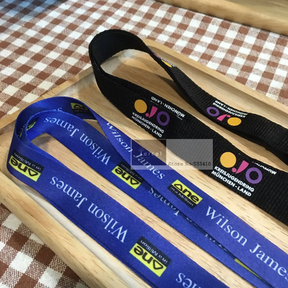 100 шт./лот DHL Бесплатная доставка Подгонянный шнурок сублимированный полиэфирный