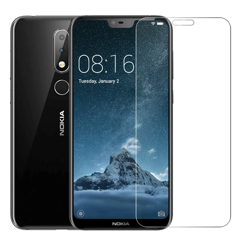 2.5D 0 26 мм 9H Премиум Закаленное стекло для Nokia X6 5 8 дюйма Защитная пленка | Мобильные