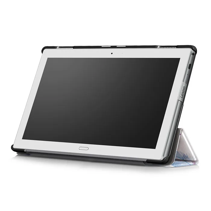 Закаленное Стекло Экран протектор+ из искусственной кожи чехол Чехол для lenovo TAB4 Tab 4 10 Plus TB-X704 TB-X704F TB-X704N TB-X704L 10,1"
