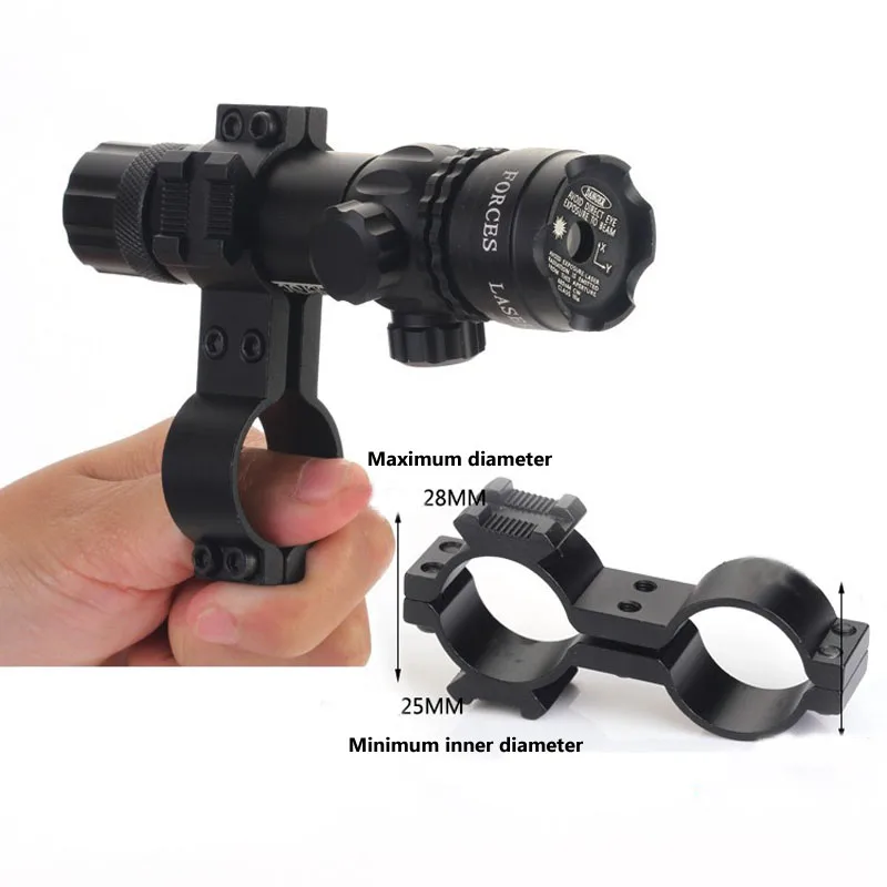 Высокое качество Тактический 5 МВт лазерный алюминиевый прицел зеленый красный