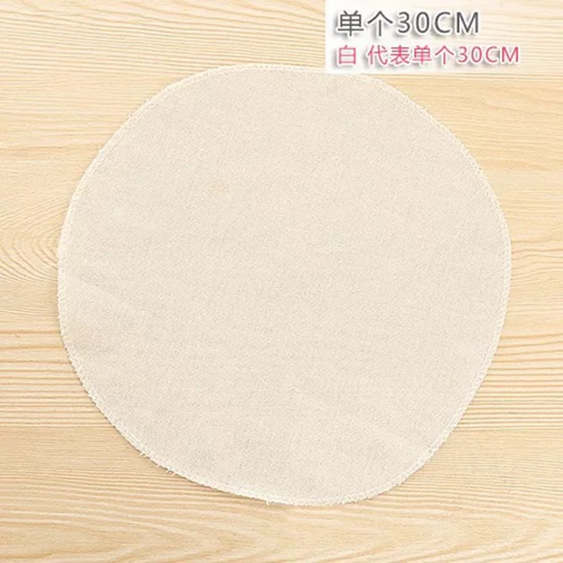 30cm 1pcs Хлопковые накладки для пароварки круглый хлопковый марлевый ящик паровой коврик набитые булочки паровые булочки отпариватель кухонная пароварка - Цвет: 30cm 1pcs