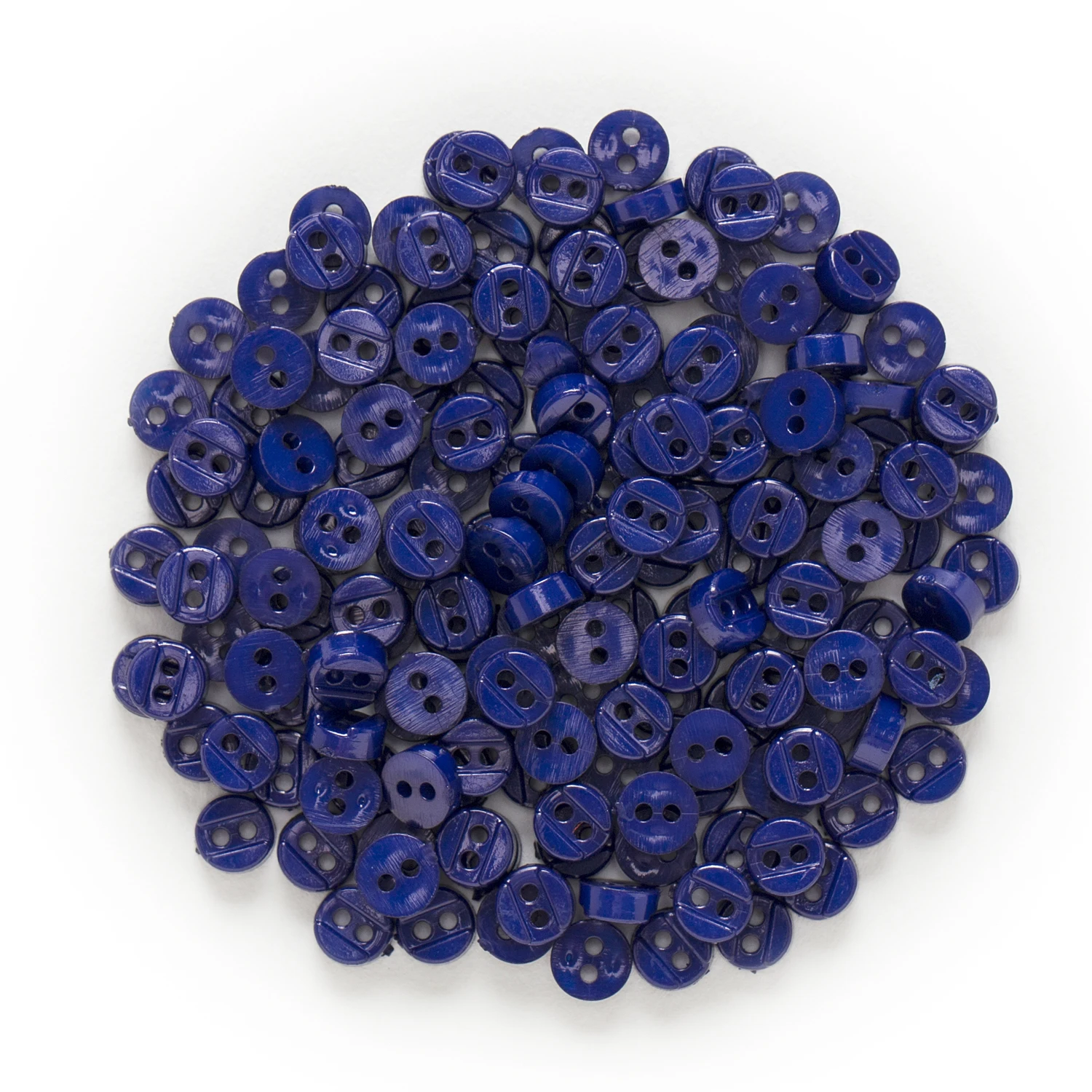 Dark Blue 100 шт 6 мм многоцветные одноцветные 2 отверстия с зазором круглые полимерные кнопки для шитья скрапбукинга декор DIY - Цвет: Dark Blue