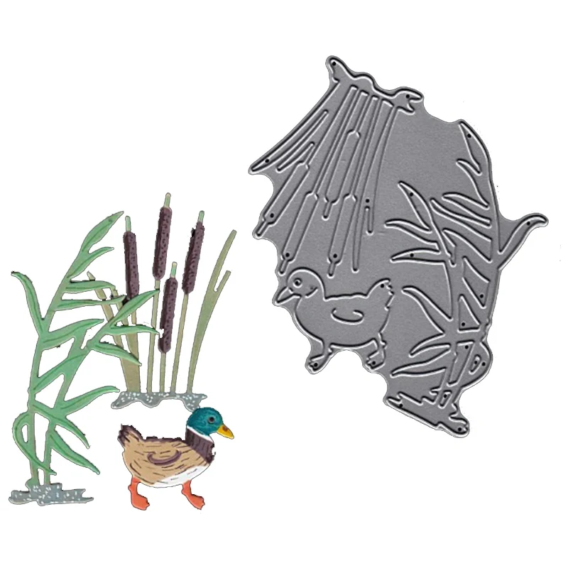 Шаблон для высечки книг диких деревьев цветов металлический трафарет рукоделия