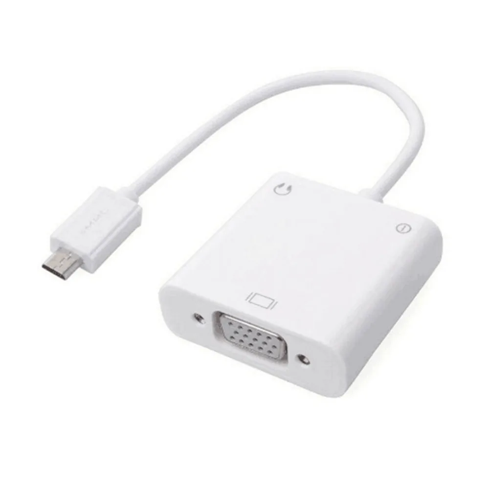 Адаптер Micro USB в VGA конвертер видео аудио микро HD мобильный телефон подключение к