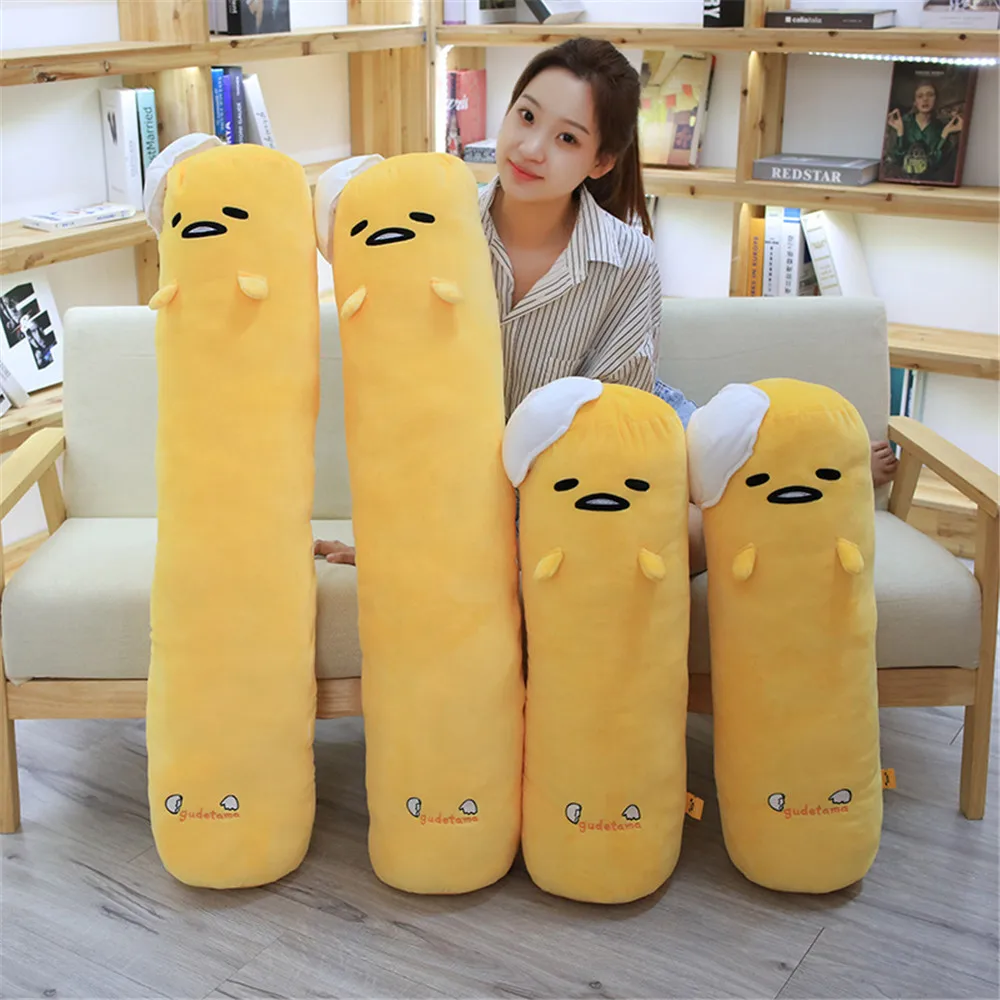 1 шт. 68/110 см Gudetama Lazy Egg jun яичный желток брат большая кукла подушка ленивые шары Мягкие плюшевые игрушки для детей друг подарки