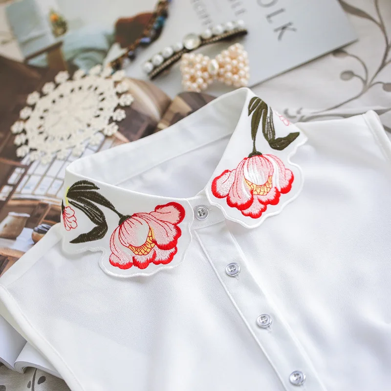 Блузка рубашка съемный модный свитер эксклюзивный жилет ожерелье с вышивкой