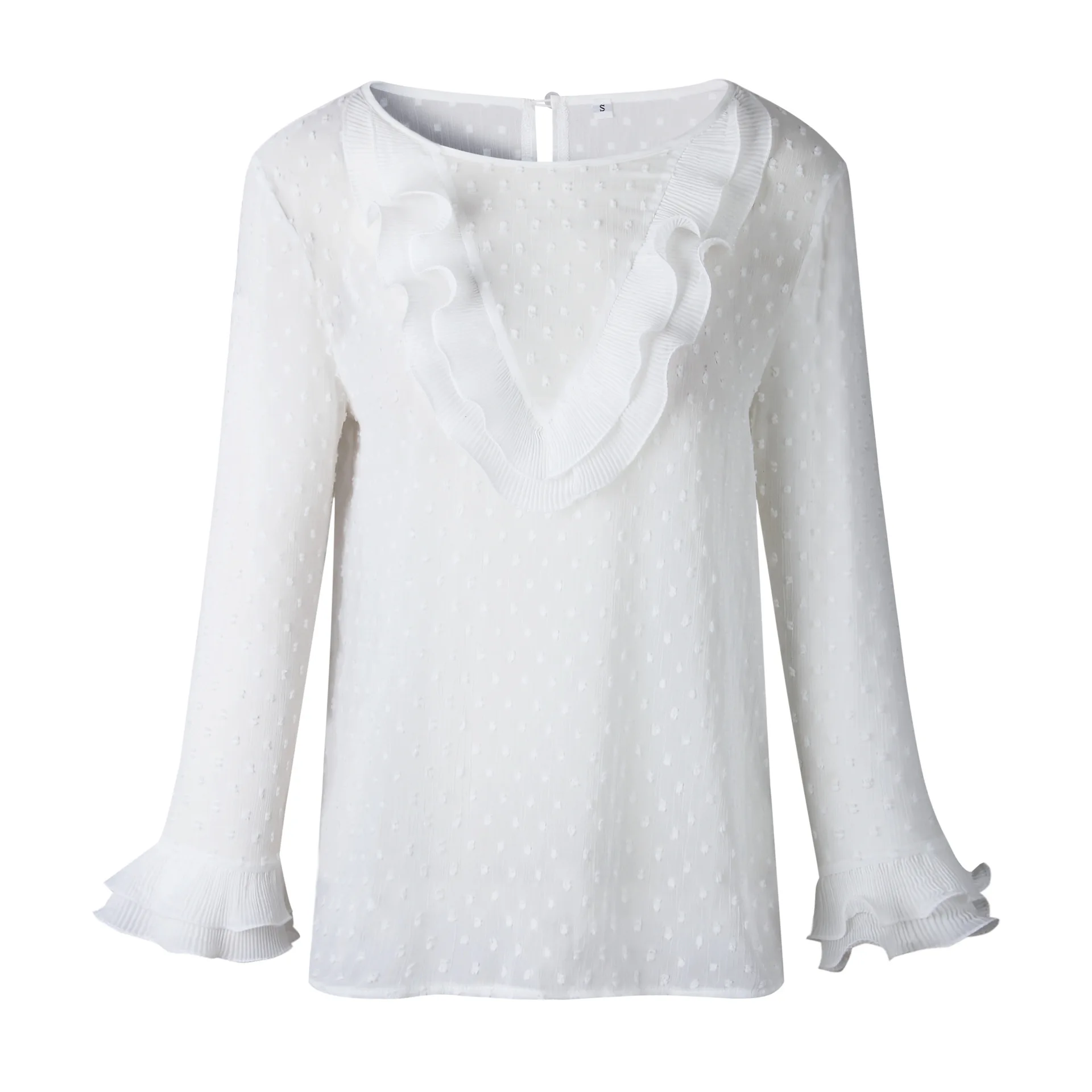 

female blouses chiffon womens tops plus size tops ladies clothes sleeve white woman blouse spring 2019 long sleeve office lady