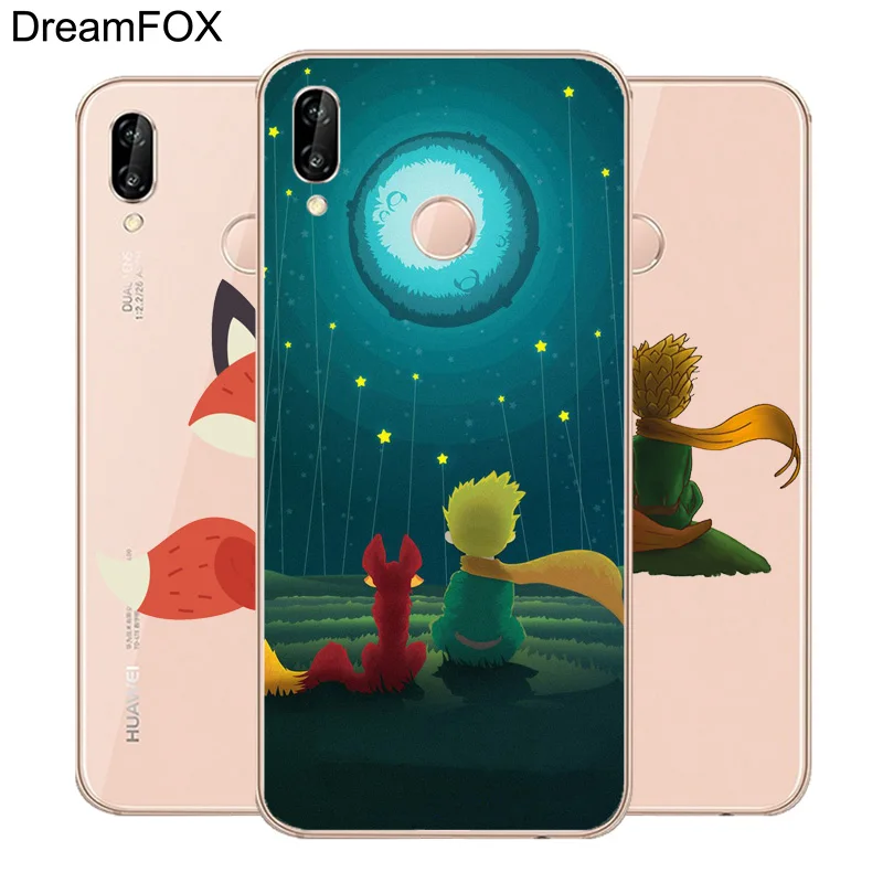DREAMFOX M527 Little Prince And Fox Soft TPU Silicone Case Cover For Huawei Honor 6A 6C 7X 9 10 P20 P30 Lite Pro P Smart 2019 |