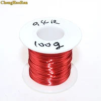 chenghaoran 0 4mm 100g200g500gpcs red enameled copper wire straight welding magnet wire 0 4mm 100g