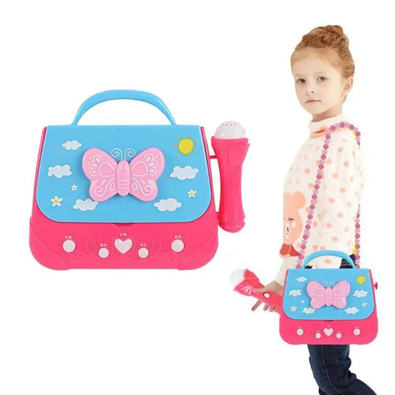 Портативная Пение машина на батарейках с очаровательной бумбоксом Креативные