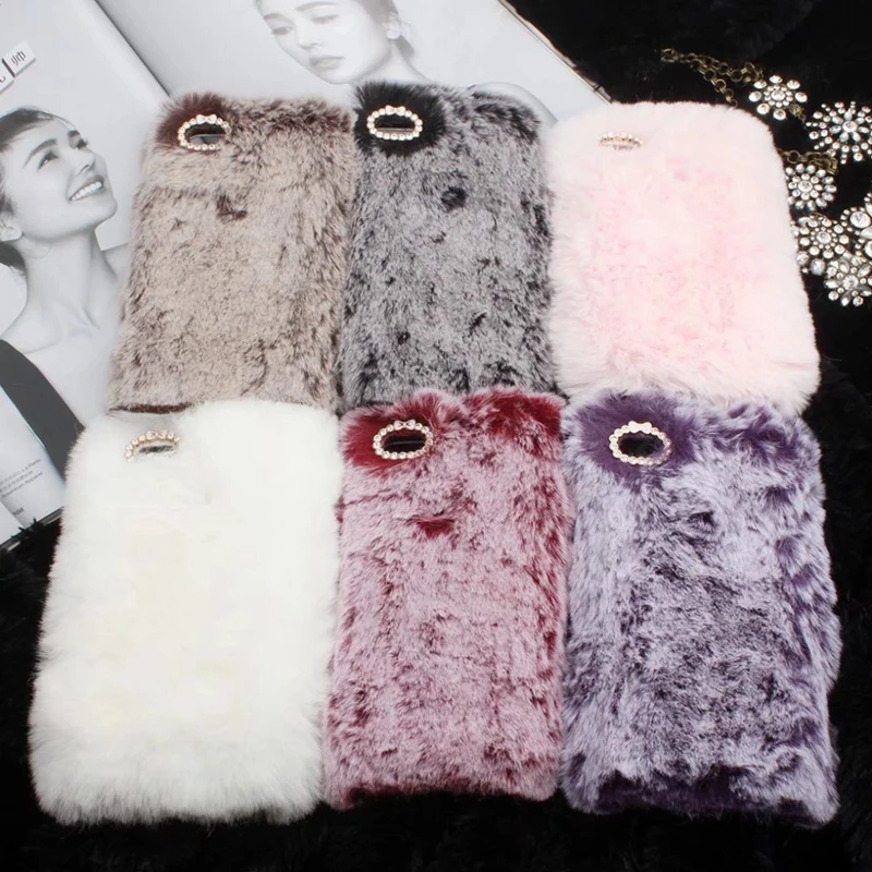 Furry Plush sFor Coque Huawei P10 Lite Case Huwawei Soft Silicon Hairy Back Cover For Capinha Etui |