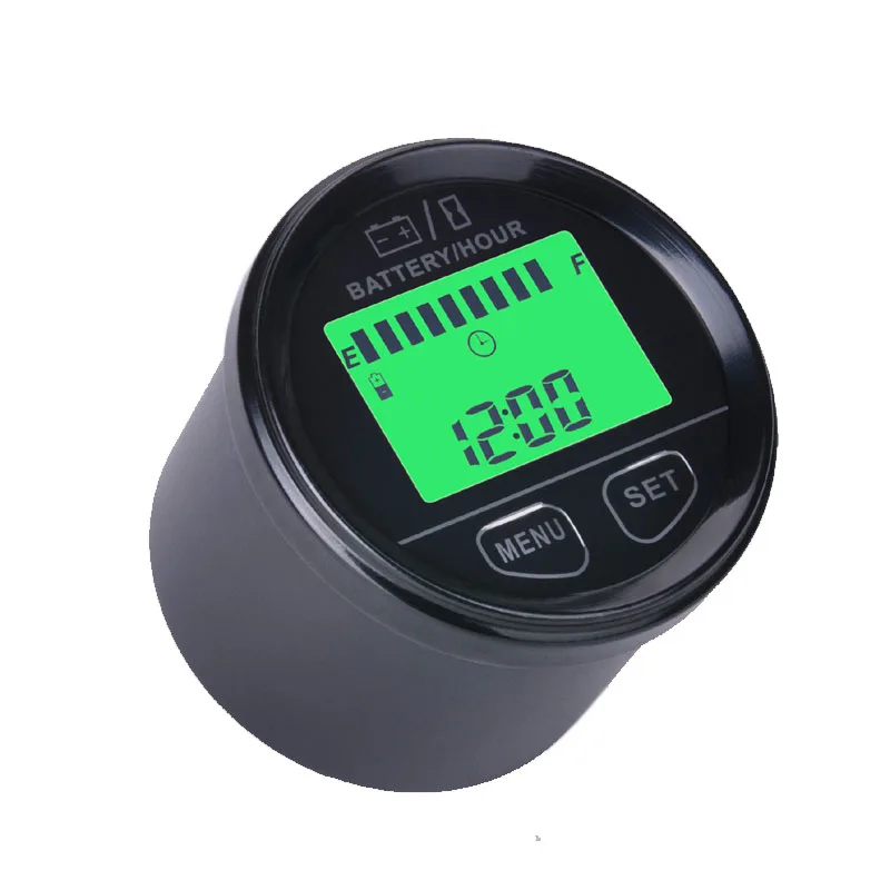 Большой ЖК дисплей измеритель заряда батареи индикатор счетчик часов зеленая