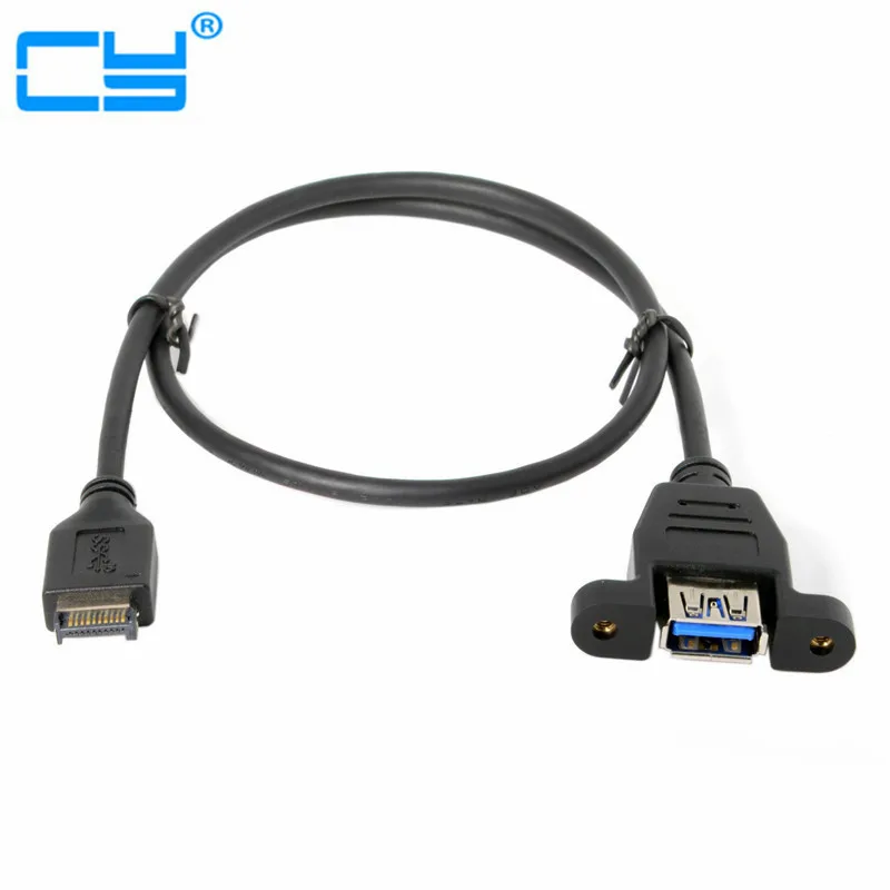 Кабель удлинитель с передней панелью USB 3 1 типа c папа на 0 мама крепление панели