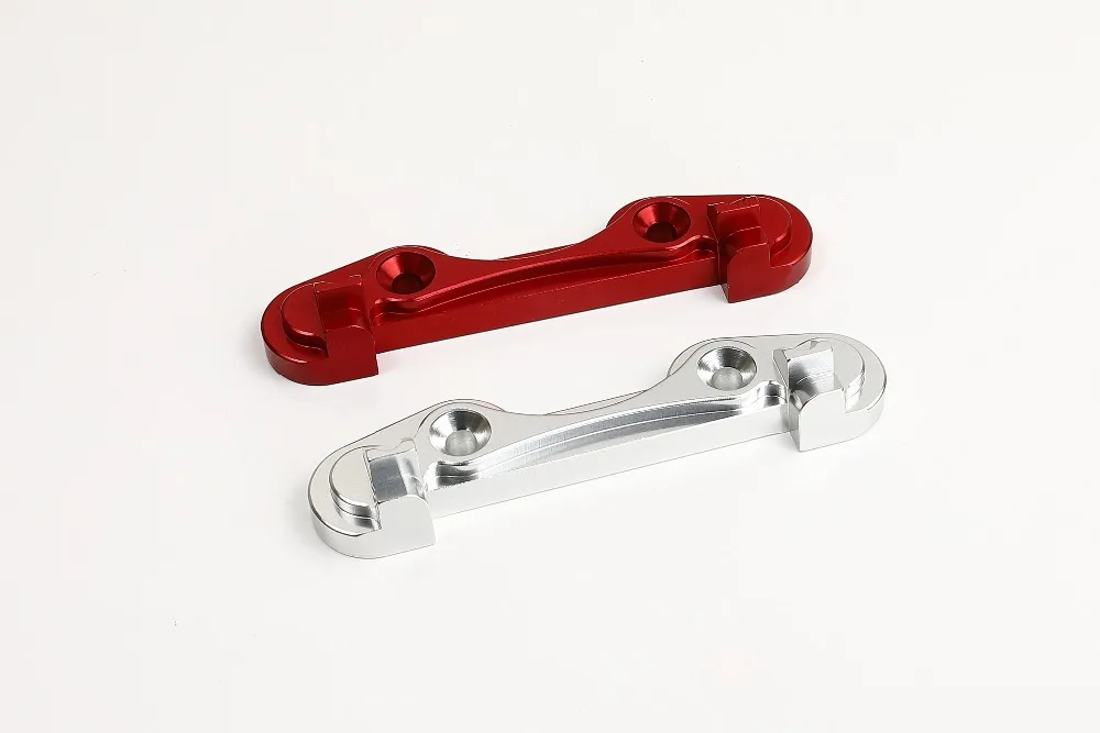 GTBracing CNC Aluminum  Rear Hinge Pin Brace for RC 1/5 Car LOSI 5ive T Diff Housing (Silver/Red)