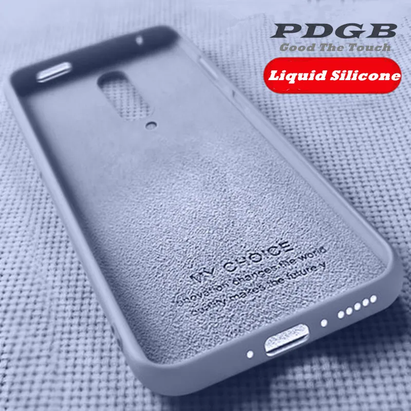 PDGB жидкий силиконовый чехол для телефона OnePlus 7 бампер Oneplus7 Pro One Plus однотонный