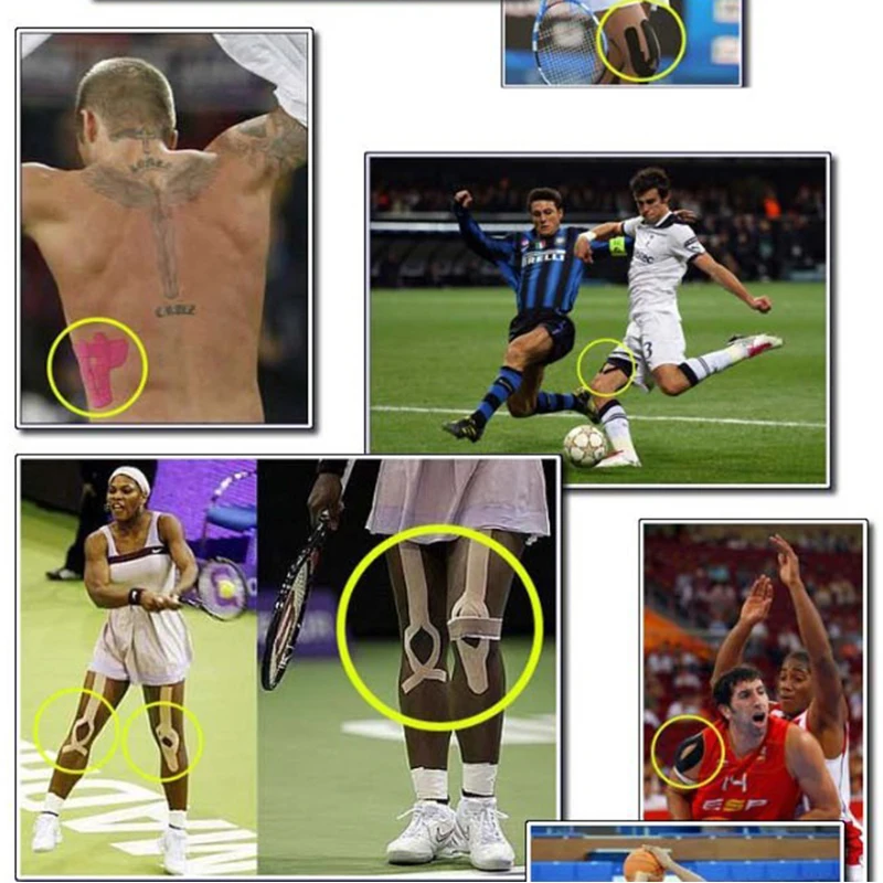 Новая синтетическая кинезиологическая лента 5 см/5 м вискозная блестящая для