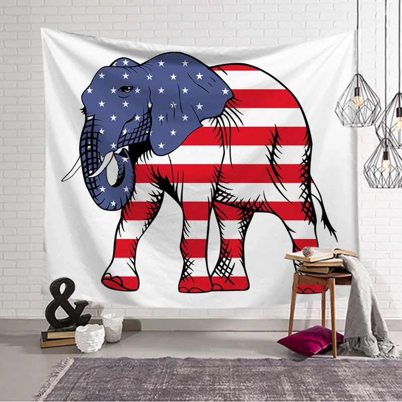 High Quality National Flag Skull Print Wall Hanging Curtain Blanket Farmhouse Home Bedroom Decoration Microfiber Tapestry | Дом и сад
