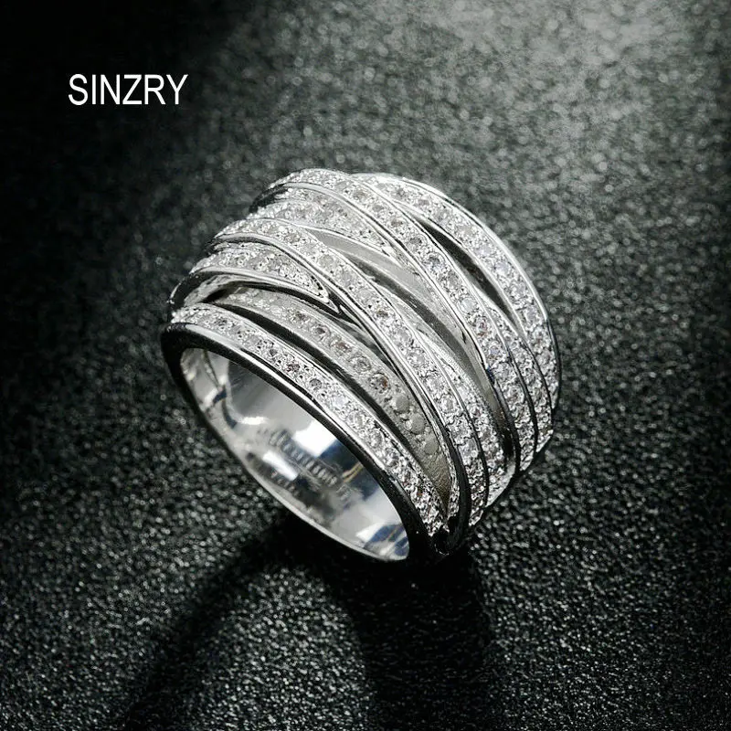 SINZRY ювелирные изделия из микрозакрепённого кубического циркония многокруговые