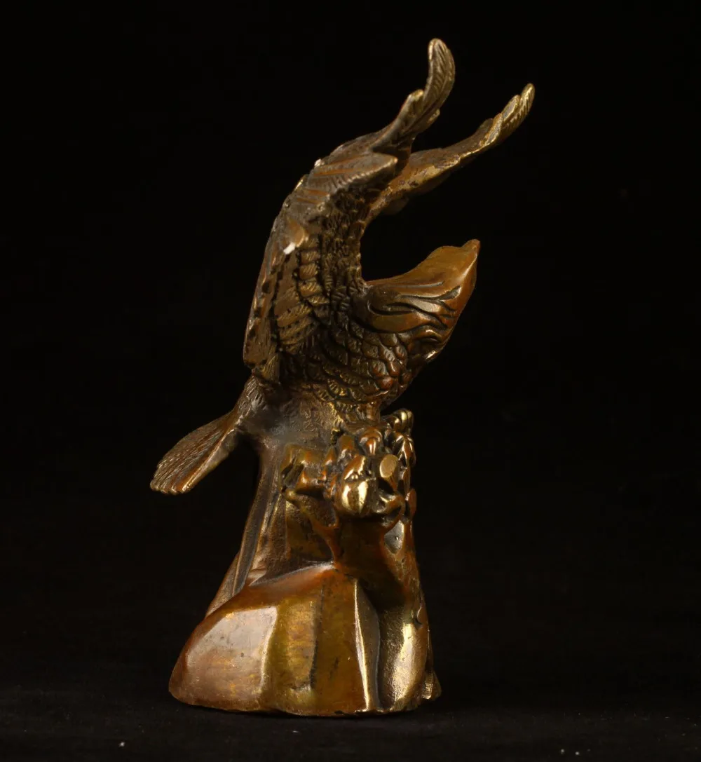 Винтажная Коллекция ручной работы старая бронзовая статуя орла | Дом и сад