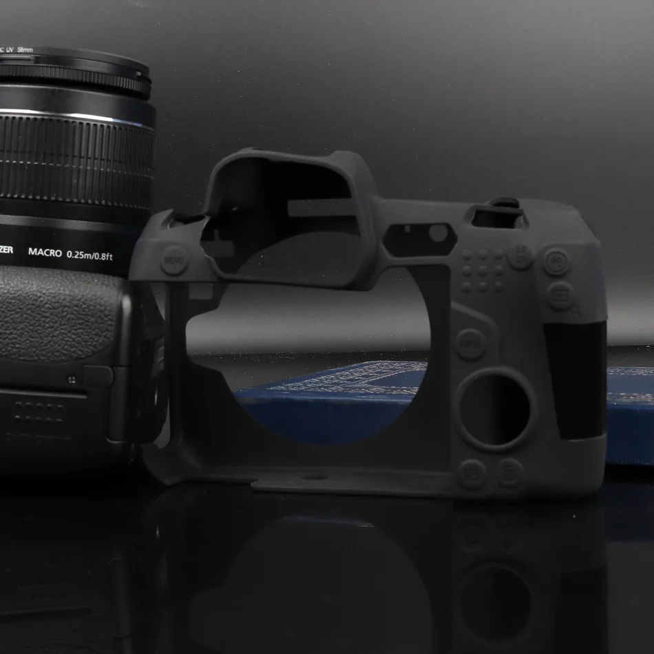 Силиконовый кожаный чехол брони Защитная сумка для камеры Canon EOS R M100 M10 M3 M6 6D 6D2 5D4
