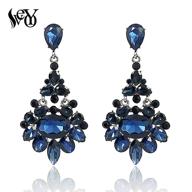 

VEYO Luxury Earrings Crystal Drop Earring For Woman Hot Sale Zinc Alloy Lead free nickel free