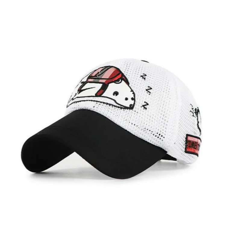 Детская летняя бейсболка быстросохнущая дышащая с рисунком Snapback кепка