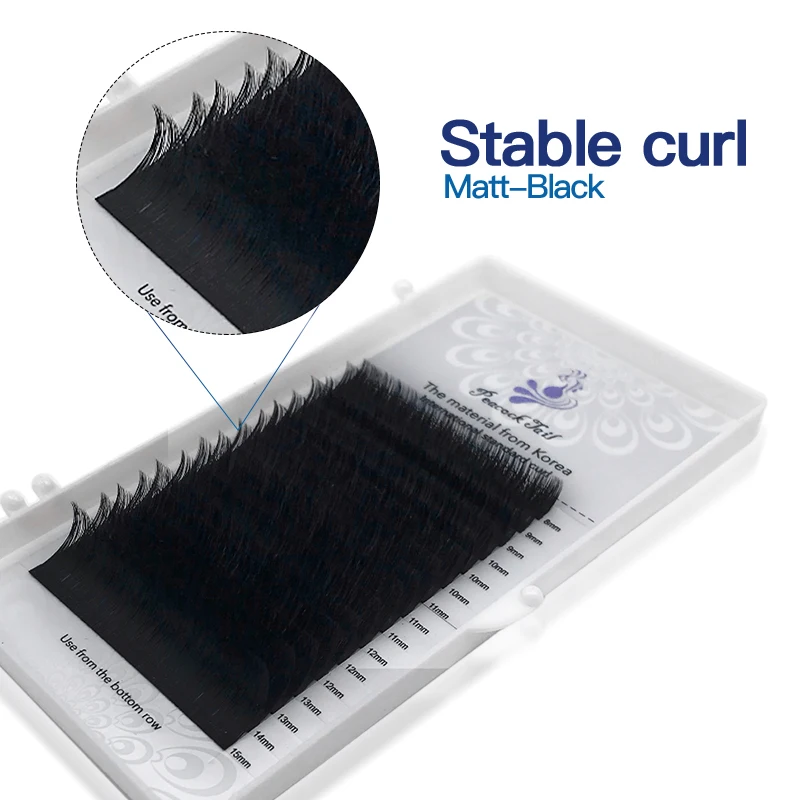 Ресницы для наращивания 16 рядов индивидуальные ресницы с павлиньим хвостом 0