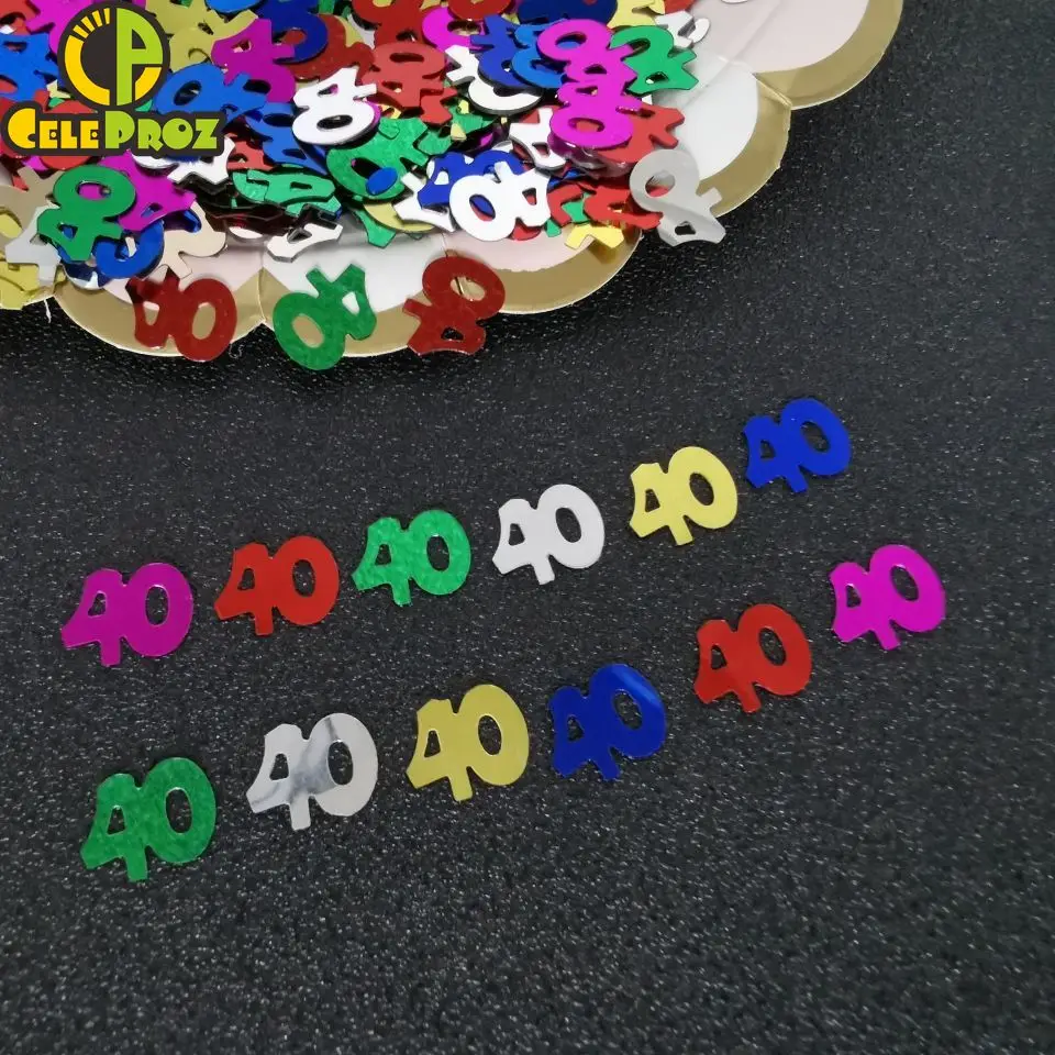 15 гр. количество 60 конфетти 60th Юбилей десятилетия Таблица Конфетти DIY событие