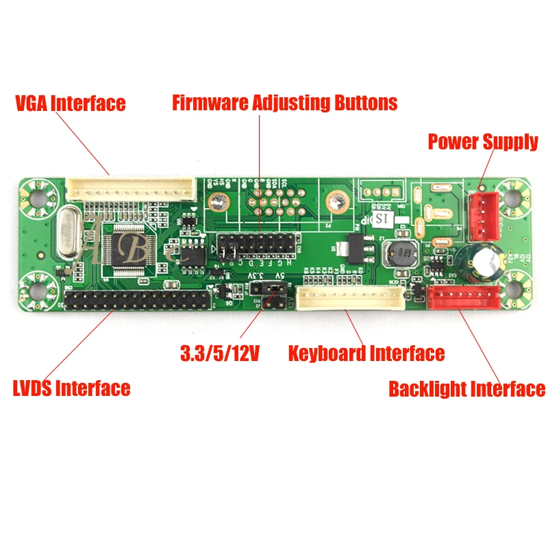 Универсальный запрограммирован 23 микропрограммные обеспечения VGA для LVDS плате