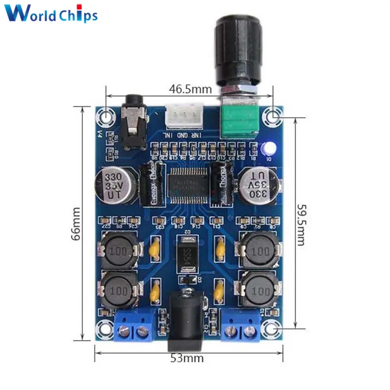 TPA3118D2 45 Вт * 2 Цифровой усилитель плата Amplificador Двухканальный аудио модуль для 4 8ohm