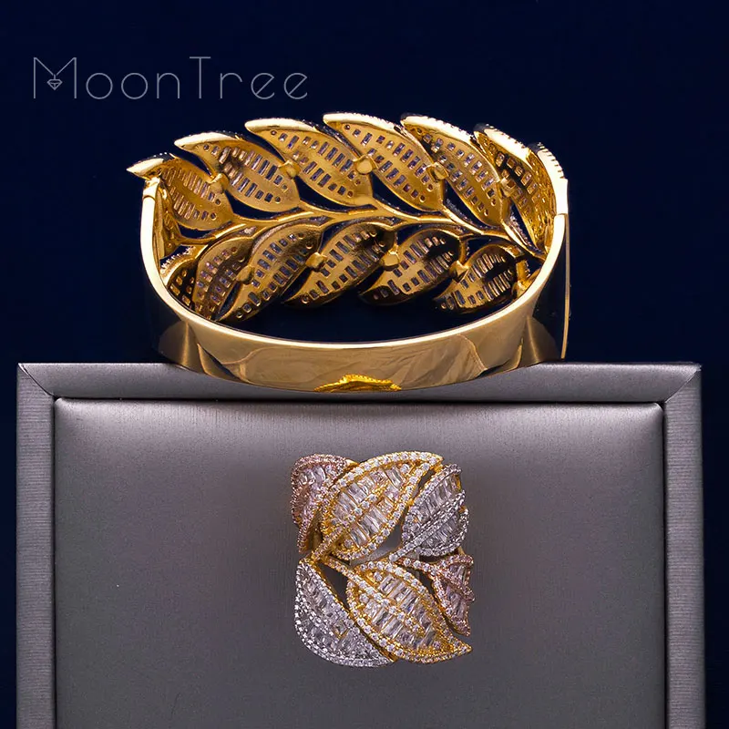 Женский браслет ModemAngel роскошный набор из 3 тонов с фианитом ААА|Ювелирные наборы|