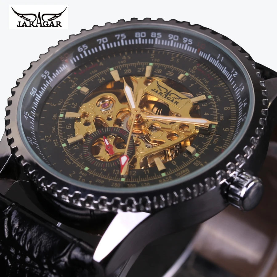 Винтажные механические часы в стиле милитари модные автоматические наручные