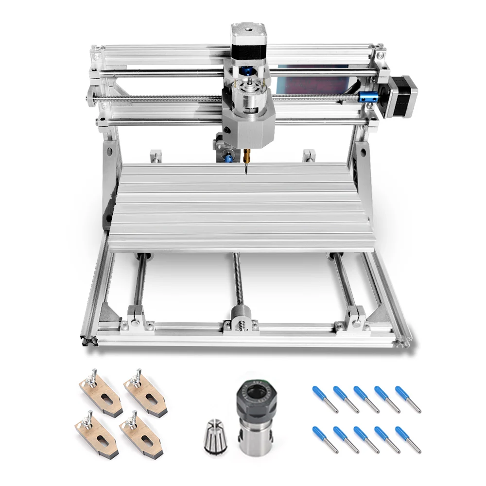 Multi CNC3018 с ER11 мини лазерный гравировальный станок DIY Kit CNC древесины маршрутизатор Pcb ПВХ фрезерный станок 5500 МВт/2500 мвт/500 МВт/без лазера - Цвет: Multi