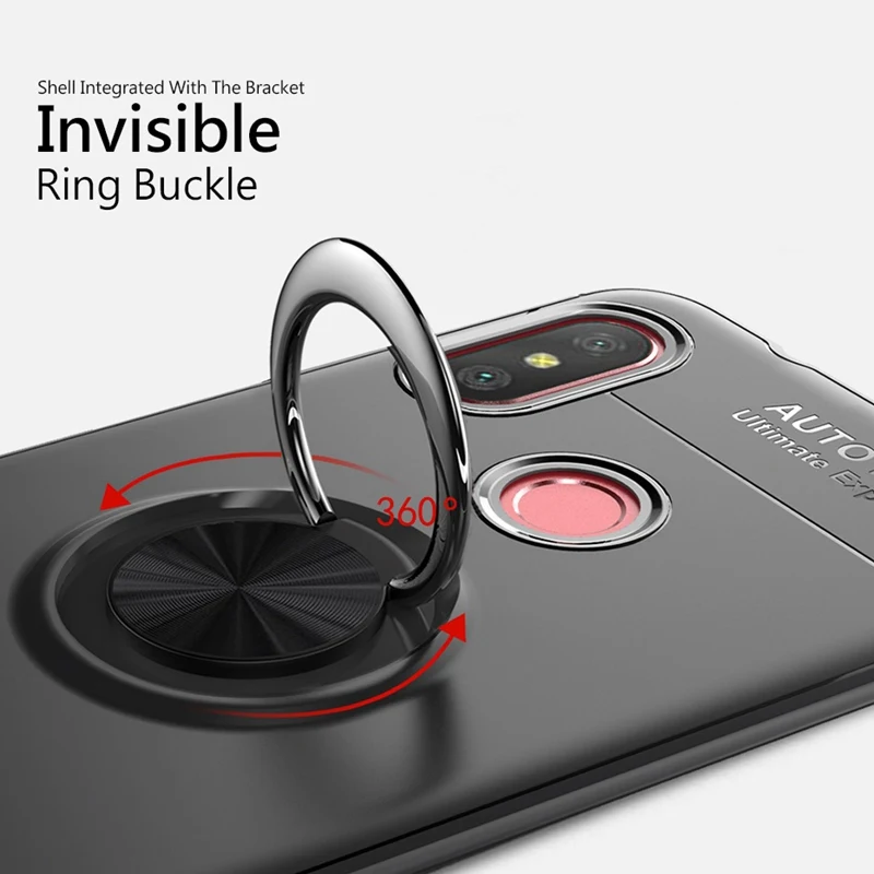 UPaitou Car Holder Case for Xiaomi Redmi 6 Pro Back Cover Ring Stand Magnetic Suction Bracket For 6Pro |