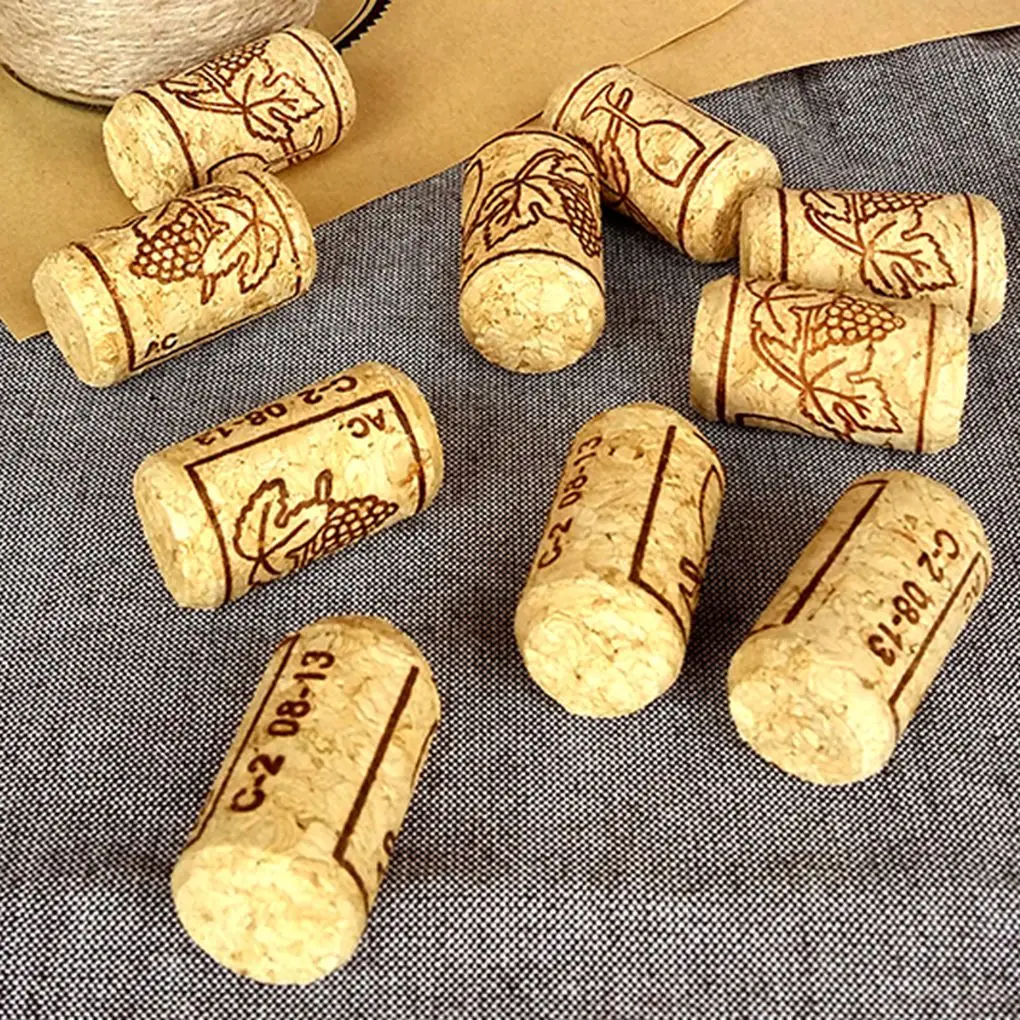 15 шт. прямые деревянные пробки бутылки вина пробки бутылки пробки барные инструменты для вина пробки деревянные герметичные колпачки
