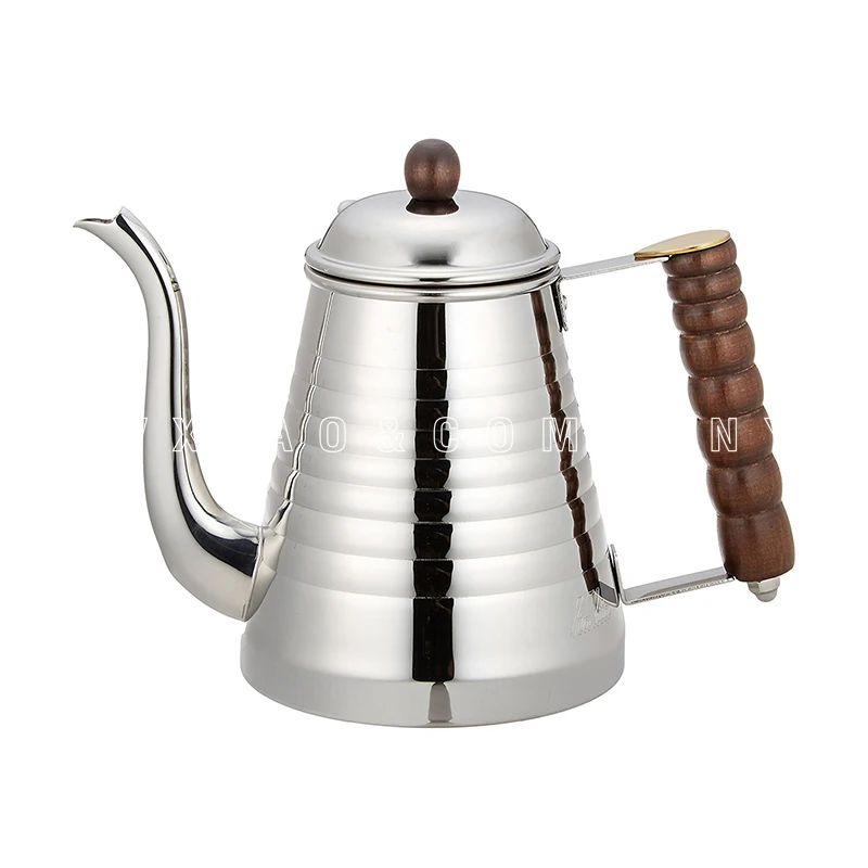 Капельные чайники kalita из нержавеющей стали/дерева 1 л|Кофейники| |
