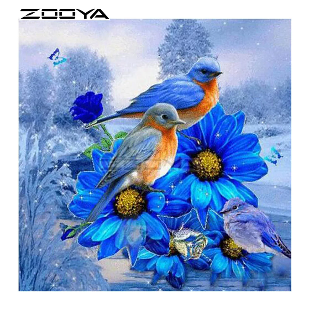

Diamond Painting Orchid 5D DIY Diamond Embroidery Flower and Bird Mosaic Round Rhinestone Animal Picture Handmade Gift R2449