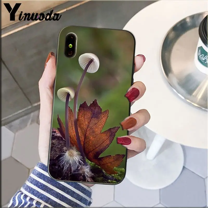 Yinuoda Симпатичные завод гриб корпус под плетенную сумку чехол для телефона Apple iPhone
