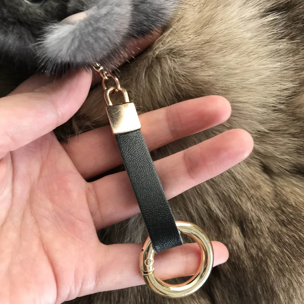 Magicfur 12 см серый новый из натурального меха норки кролик милый кукольный брелок