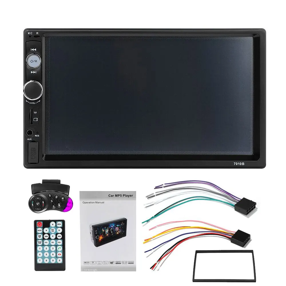 Автомагнитола Hikity 2 Din 7 &quotHD 7010B зеркальная связь стерео Bluetooth AUX поддержка камеры