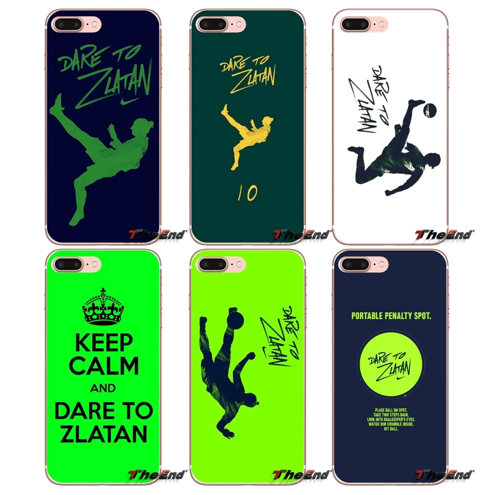 Dare To Zlatan Ibrahimovic для iPhone X 4 4S 5 5S 5C SE 6 6S 7 8 Plus Samsung Galaxy J1 J3 J5 J7 A3 A5 2016 2017 TPU