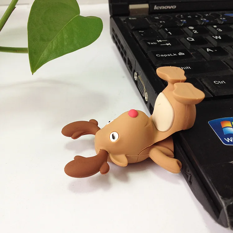 100 шт./лот Рождество Олень Игрушка модель USB Flash Drive usb2.0 2 ГБ 4 8 16 32 64 памяти