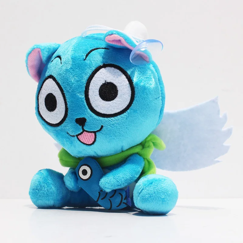 6 &quot15 см Симпатичная с плюшевая игрушка рыба рисованным аниме Fairy Tail Happy Мягкие