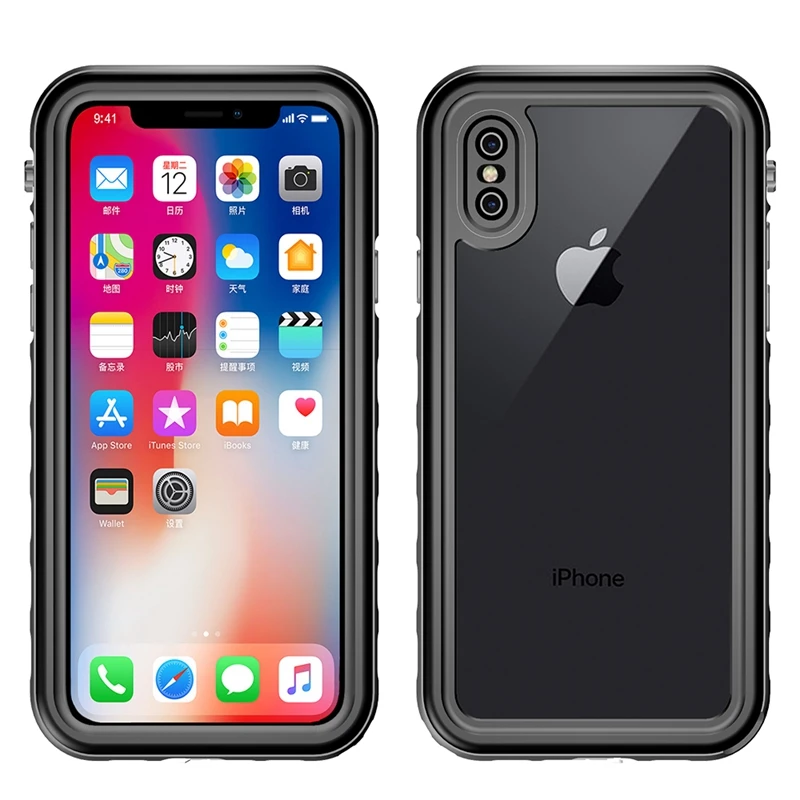Водонепроницаемый Чехол IP68 для iphone X ударопрочный чехол подводного плавания