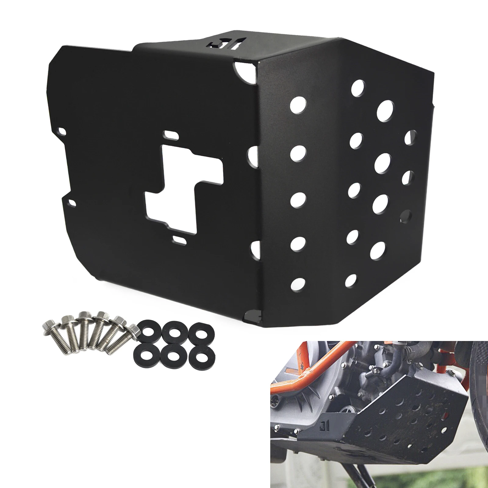 

Motorcycle Glide Plate Skid Plate Engine Protection For KTM Duke 250 2015-2016 Duke 390 2013 2014 2015 2016