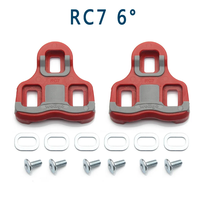 Wellgo велосипедные педали замок бутсы аксессуары RC7 черный/красный Дорожный велосипед обувь бутсы фиксирующая пластина/шина