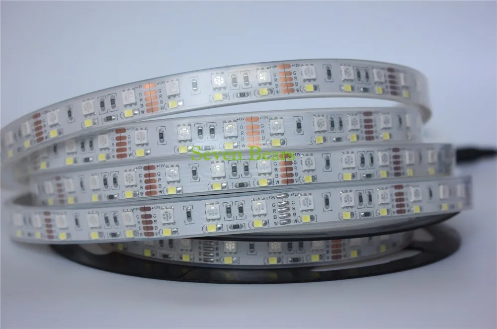 Двухрядная Светодиодная лента RGBW 5050 RGB+ 2835 белый/теплый белый DC12V 120 светодиодный/м 5 м/лот