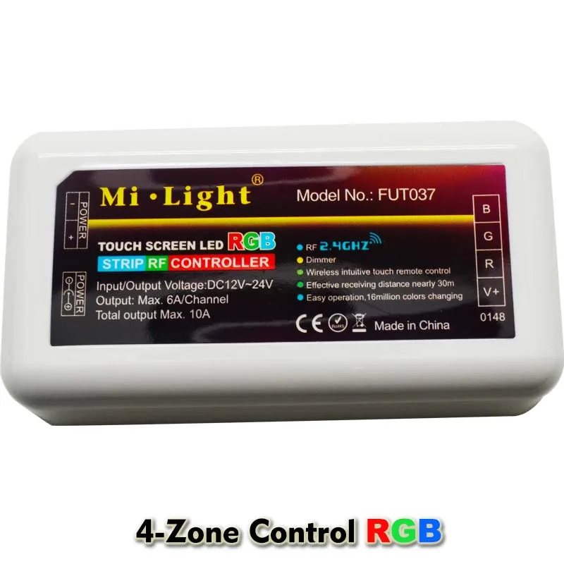 10 м 15 20 Светодиодные полосы света RGB 5050 DC 12 В гибкие Клейкие ленты + 4-зоны